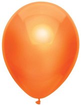 Ballonnen metallic oranje - 30 cm - 50 stuks