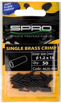 Spro Matt Black Single Brass Crimp - 1.0 mm