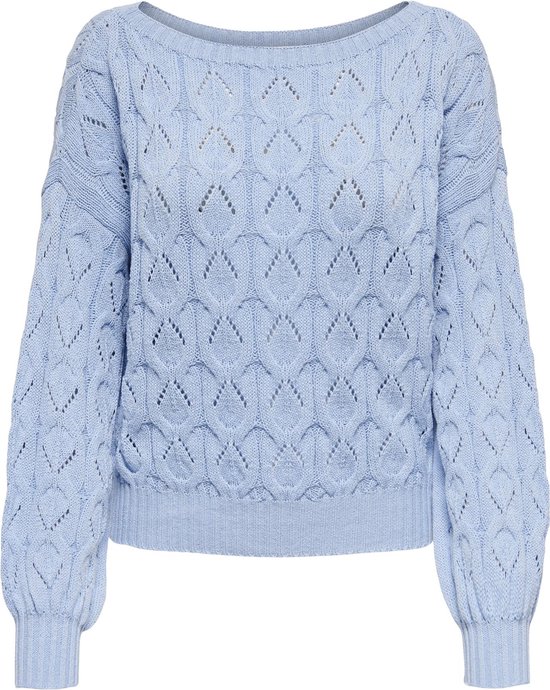 ONLY ONLRICA LIFE LS PULLOVER NOOS - Trui - moonlit ocean/blauw gemêleerd