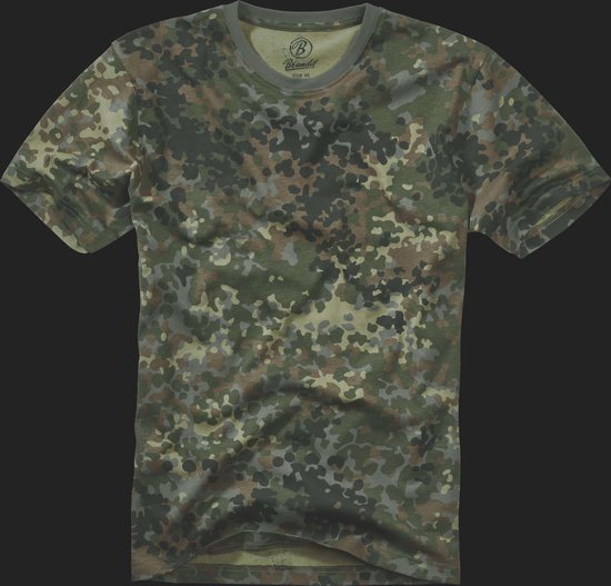 Brandit - Basic Heren T-shirt - 4XL - Groen/Bruin