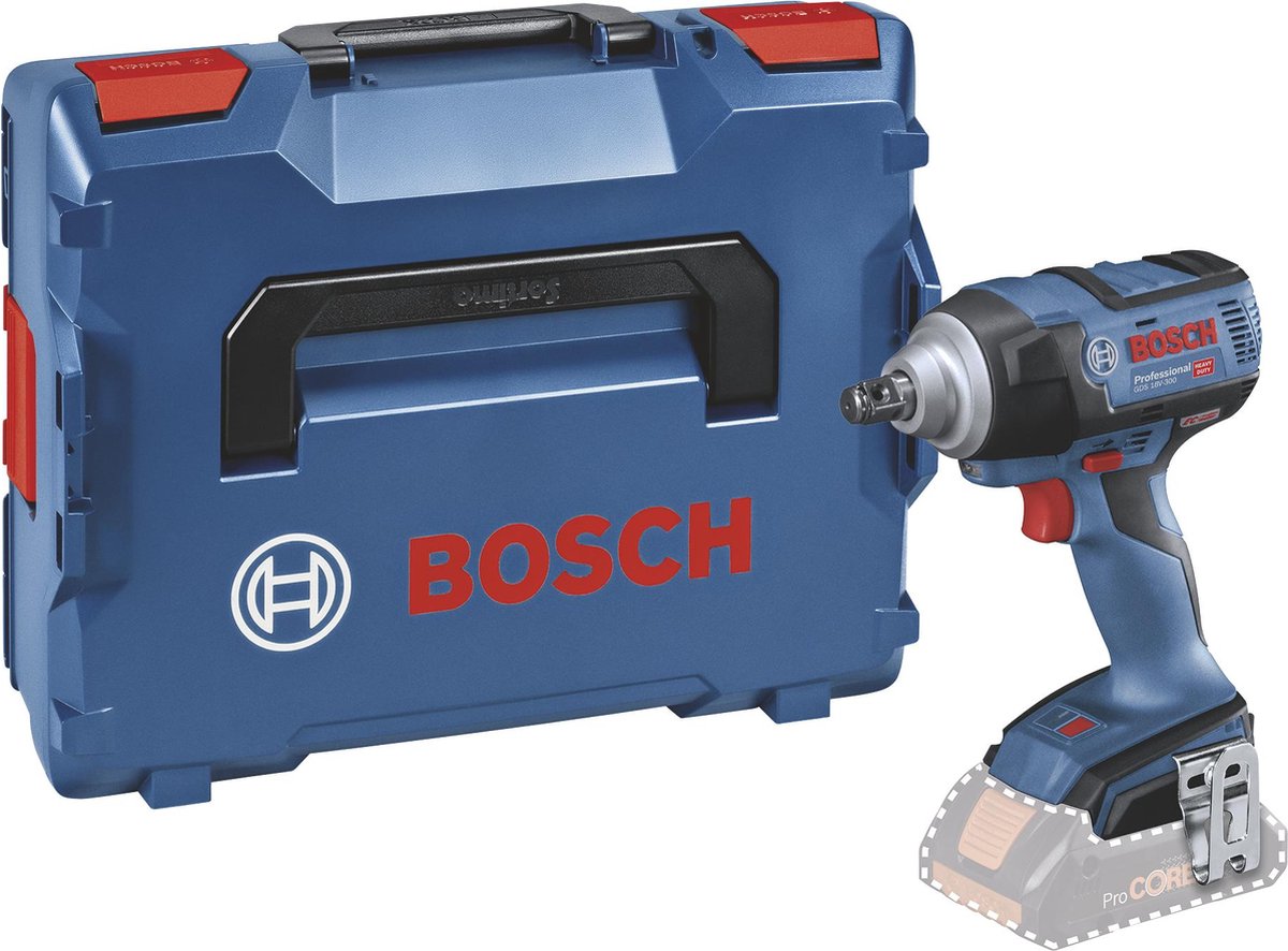 Accu slagmoeraanzetter GDS 18V-300 (C&G accu en lader niet meegeleverd, pin, ring, klem)