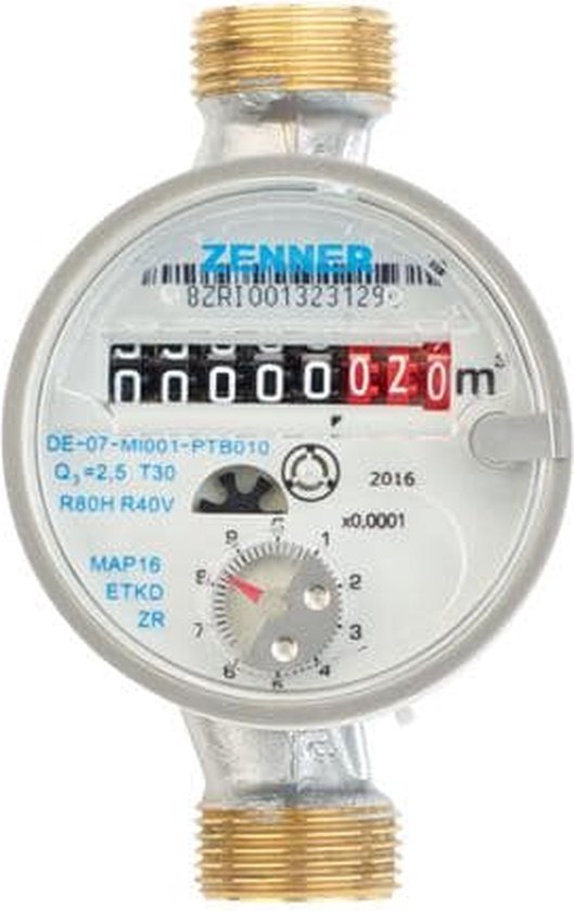 Compteur d'eau froide QN 1,5 / R 1/2/80 mm | bol