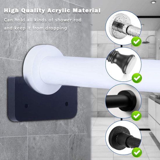 Douchegordijnstang bol