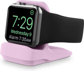 By Qubix Siliconen Apple Watch houder - Lila - Geschikt voor alle series Apple Watch standaard - docking station