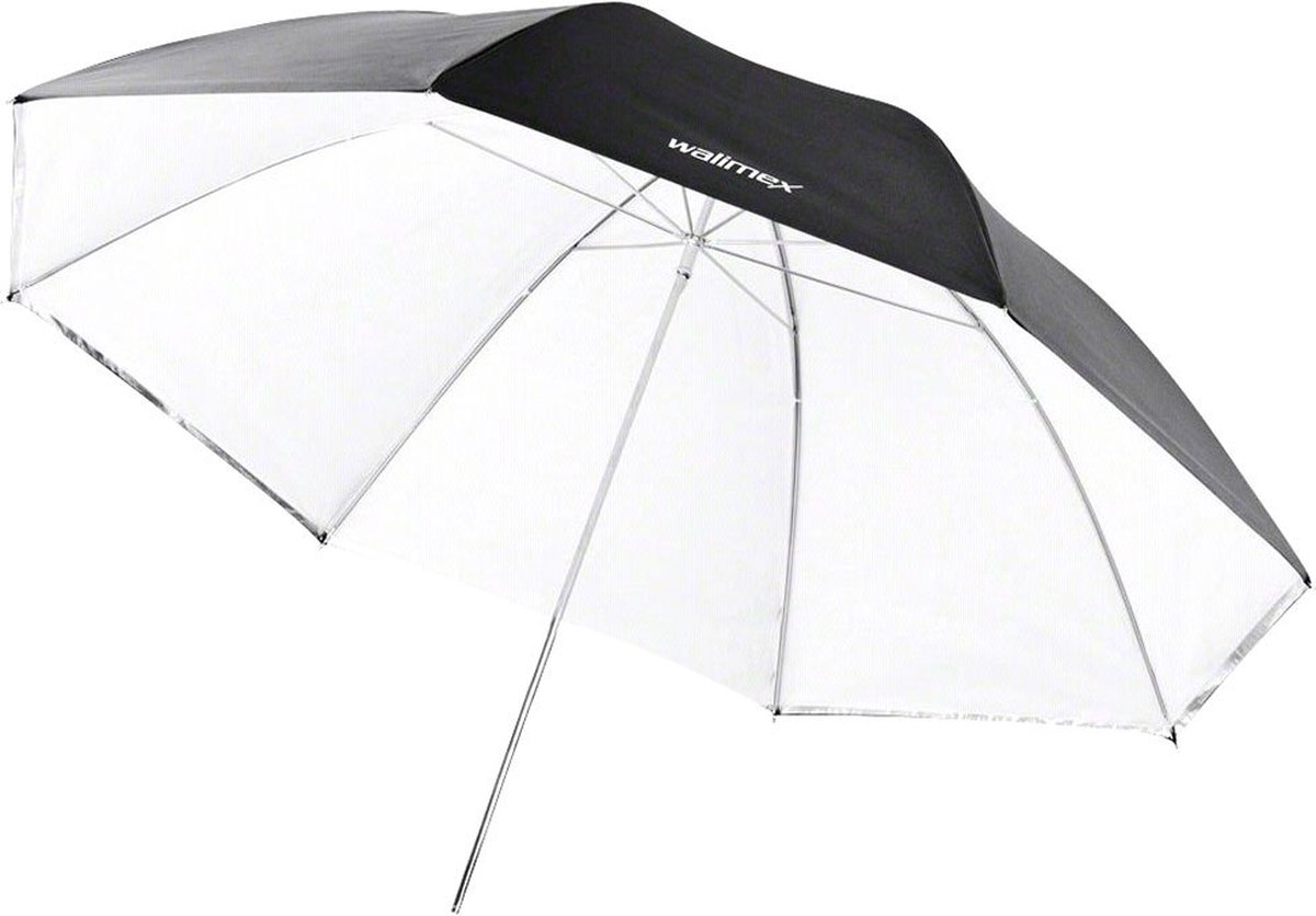 walimex 2in Reflectie/Doorschijnende Paraplu wit 84cm.