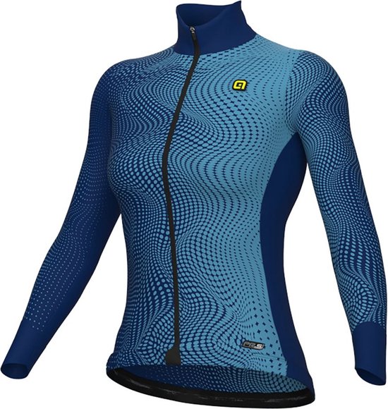 Santini Coral Bengal Thermal Fietsshirt Lange Mouwen Zwart/Grijs Dames