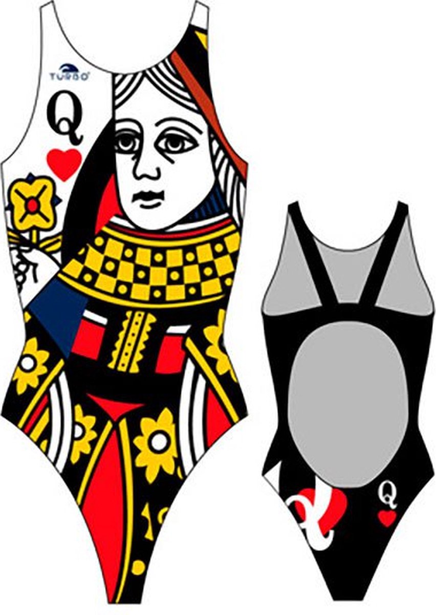 Turbo Queen Of Hearts Zwemkleding Veelkleurig 3XL Vrouw Multicoloured