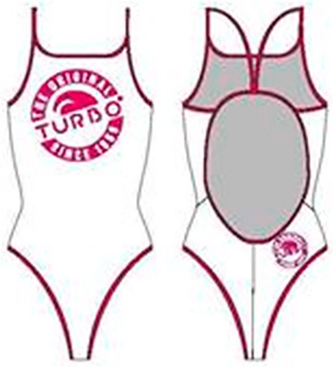 Turbo Original Zwemkleding Wit 2XL Vrouw White
