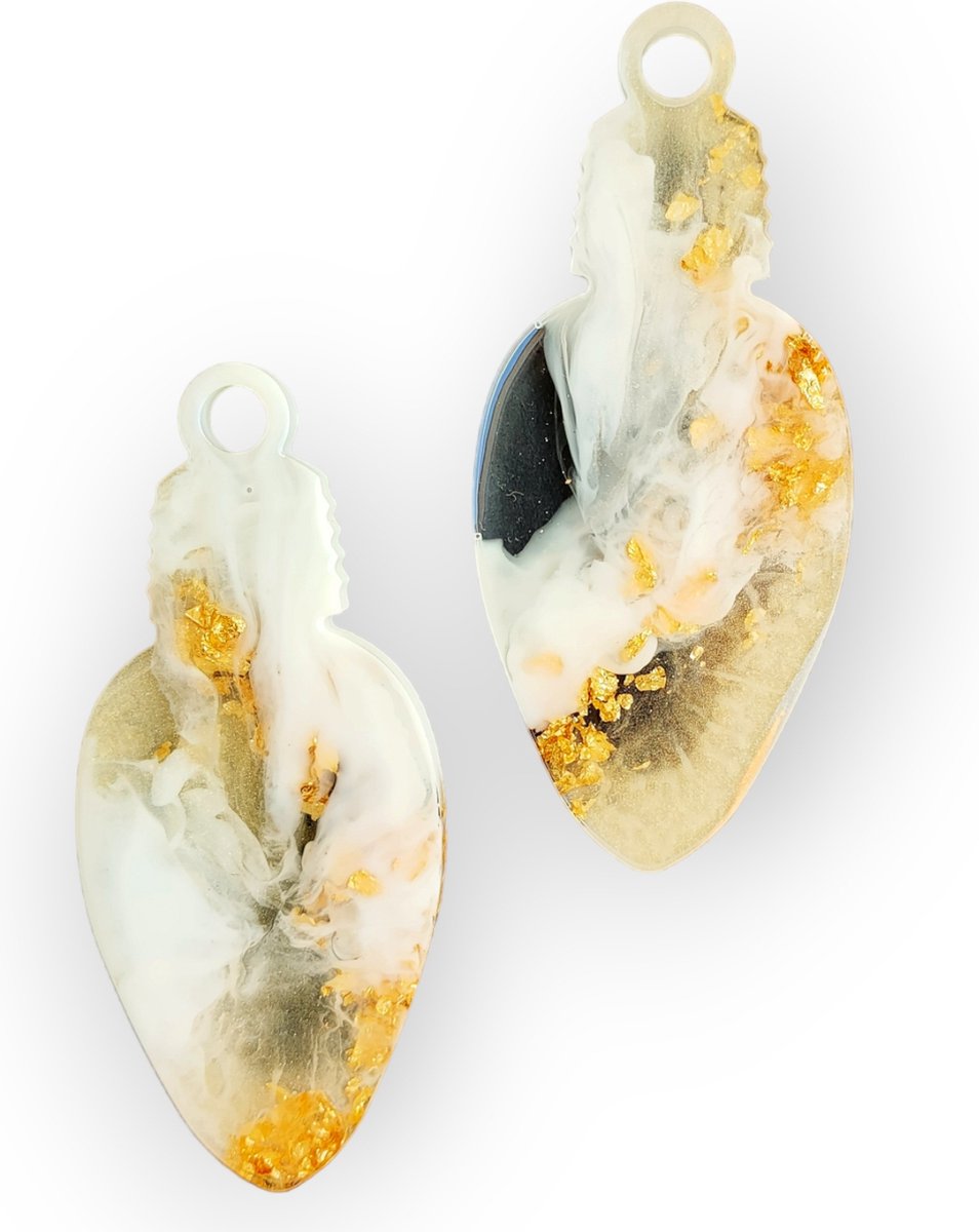 Resin Art JR: Unieke hoogwaardige kwaliteit epoxy kersthangers / Handgemaakte kerstdecoratie / Kerstversiering