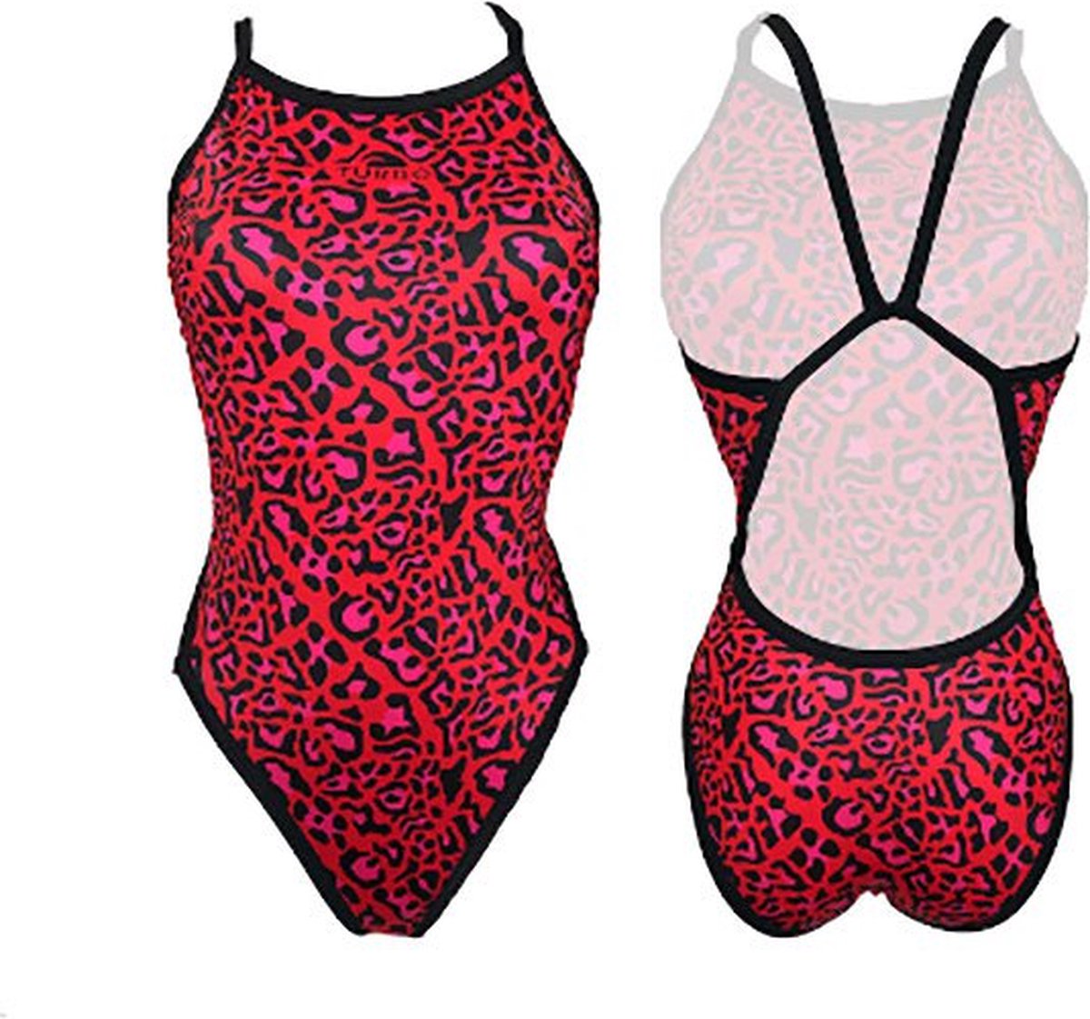 Turbo Animal Zwemkleding Rood 4XL Vrouw
