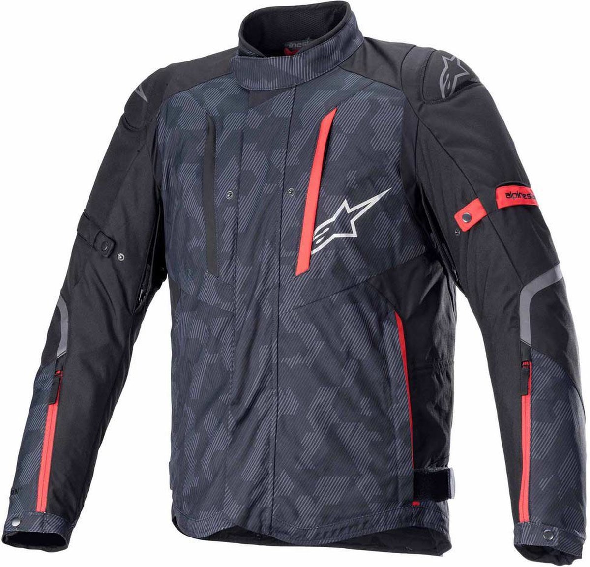 Alpinestars RX-5 Drystar Jas Zwart Camo Helderrood - Maat XL - Jas