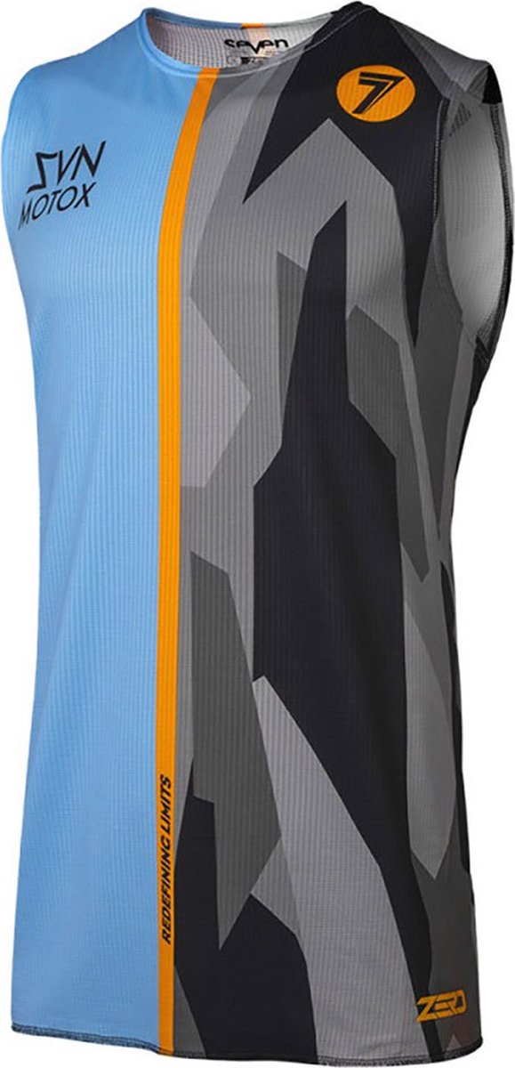 Seven Zero Raider Over Vest Blauw,Zwart XL Man