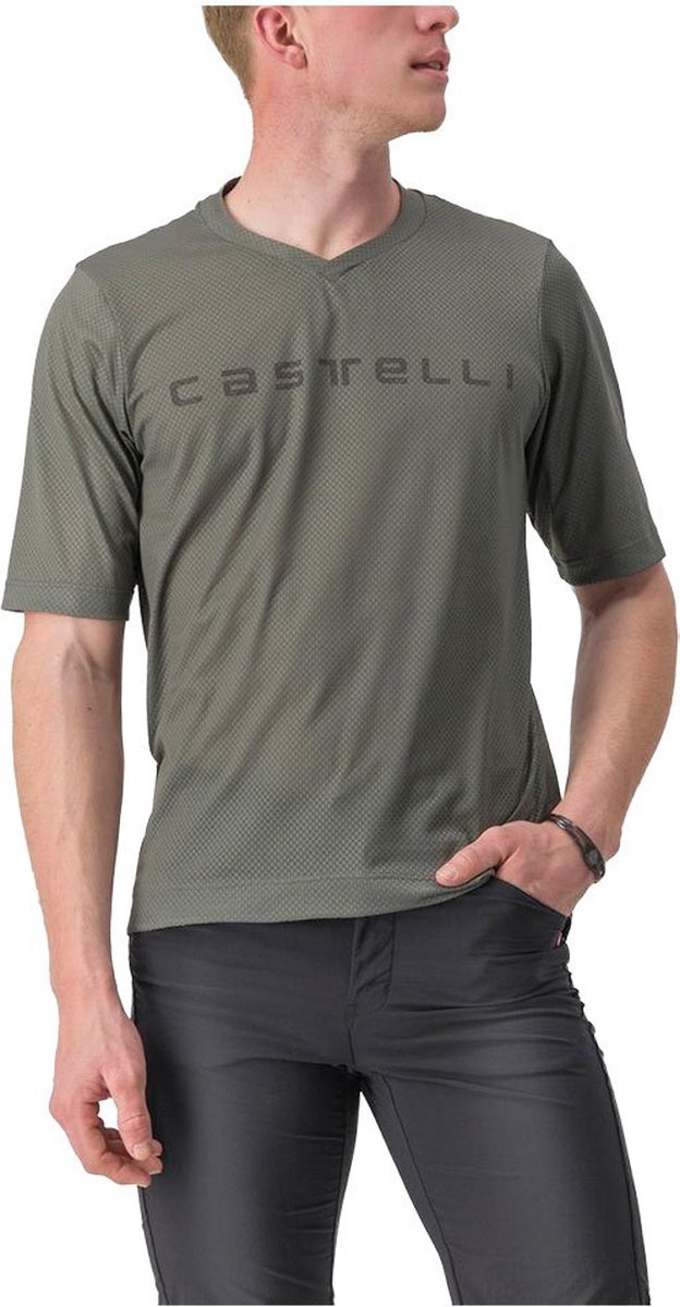 Castelli Trail Tech 2 T-shirt Met Korte Mouwen Grijs L Man