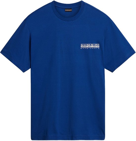 Napapijri S-hill 1 Korte Mouwen Ronde Hals T-shirt Blauw L Man