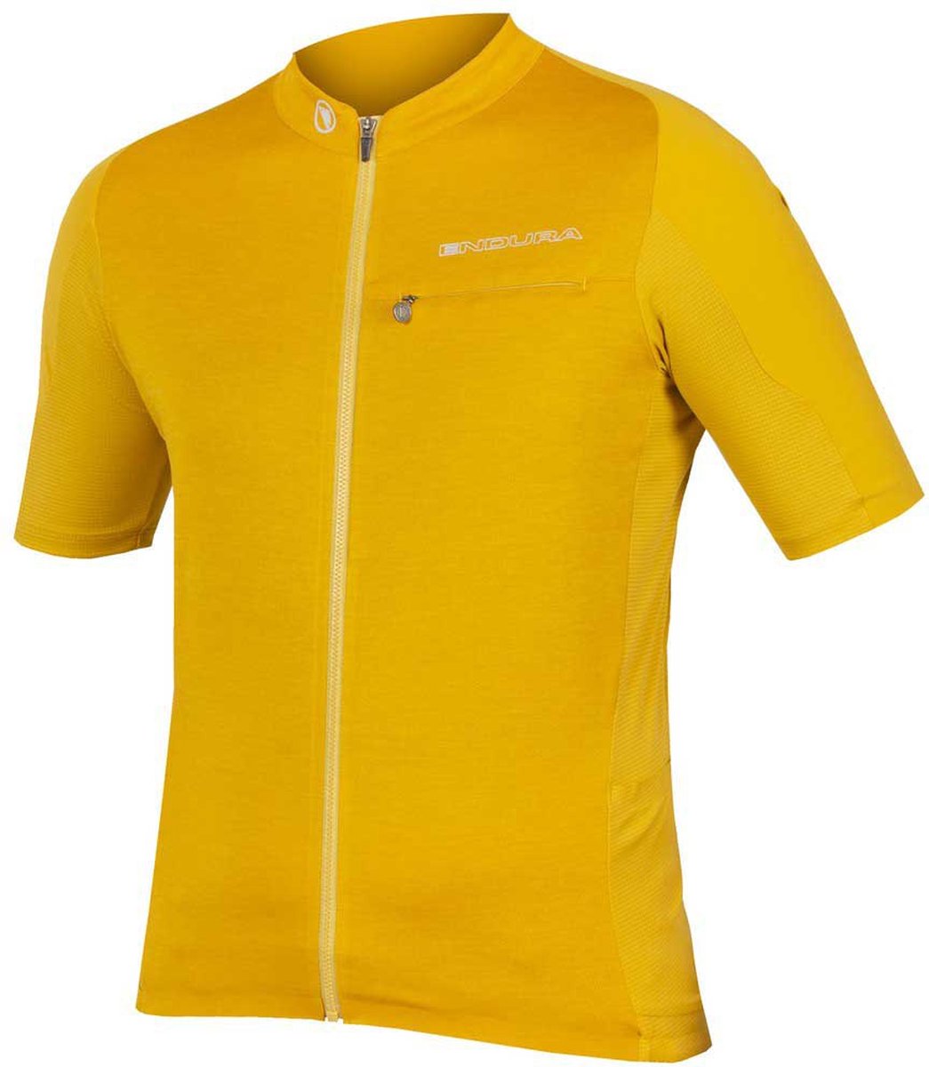 Maillot Manches Courtes Pro SL Moutarde Jaune ENDURA