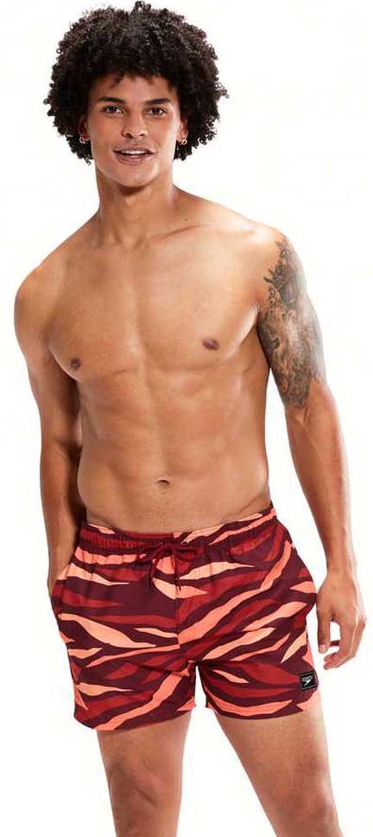 Speedo Printed Leisure 14´´ Zwembroek Rood XL Man