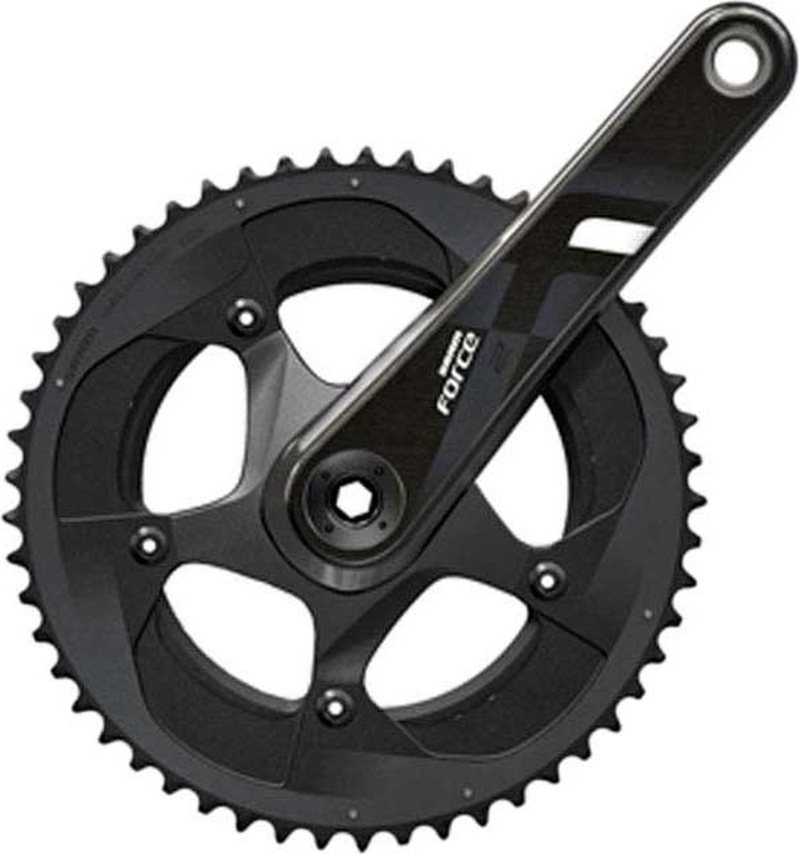 Crankstel sram force 22 50-34 tands bb30 175mm 11 speed exclusief lag - ZWART