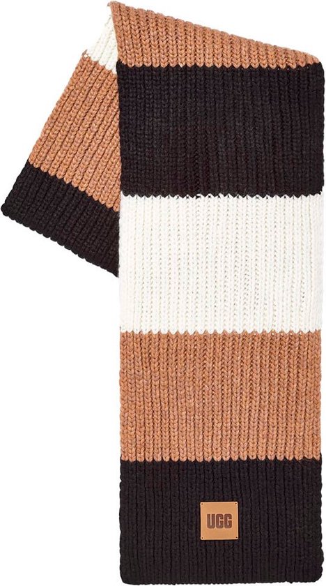 UGG W Chunky Rib Knit Scarf Dames Sjaal - Multicolour - Maat One Size