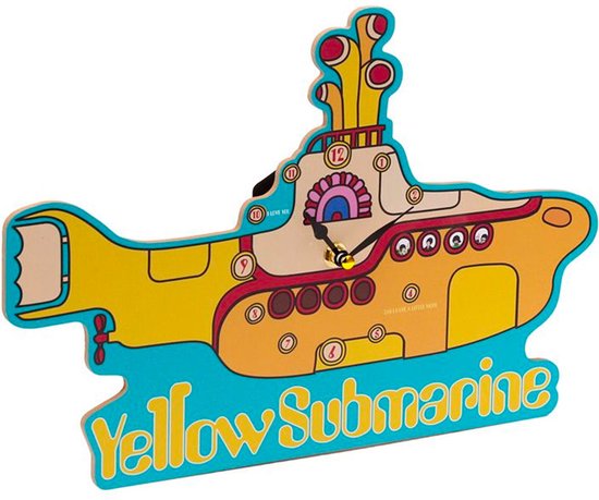 Horloge murale sous-marine Yellow des Beatles