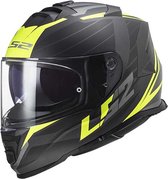 LS2 FF800 STORM II NERVE M.BLACK H-V YELLOW-06 M - Maat M - Helm