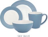 GreenGate Alice Sky Blue Serviesset 4-delig - 1 persoons