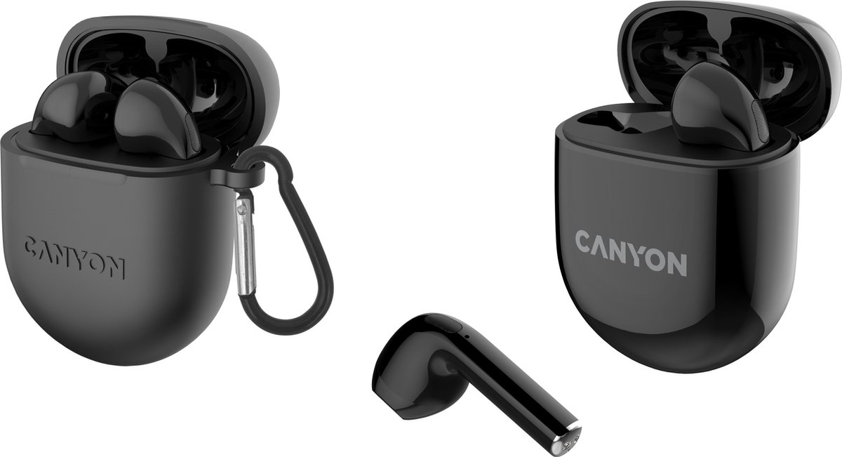 Canyon TWS-6 Bluetooth Headset - Gaming Mode/BT 5.3 - Black