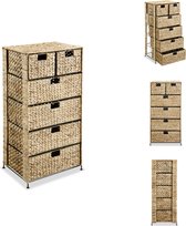 MonsterShop Rieten opbergmand - Schuiflade voor de keuken - 500 mm - 10 kg MonsterShop Rieten opbergmand - Schuiflade voor de keuken - 500 mm - 10 kg