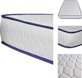 vidaXL Traagschuim Matras - 200x90 cm - Dikte 17 cm - 5 lagen - Matras