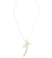 Behave Dames ketting zilver-kleur met hanger ab steentjes 50 cm