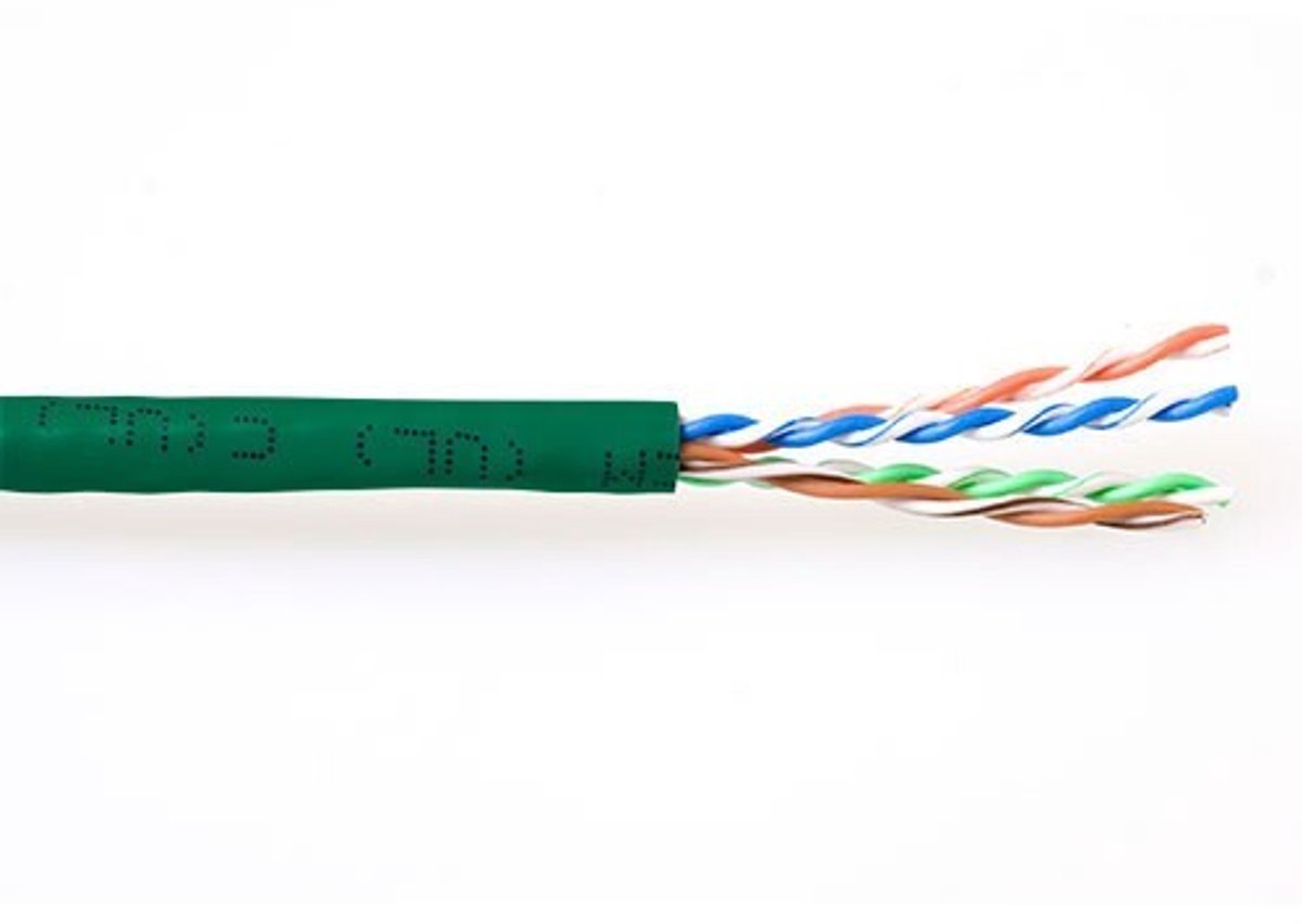 Patchkabel CAT6 UTP soepel rol 305M groen [