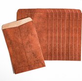 Enveloppen vintage bruin - set van 10 - stevig papier