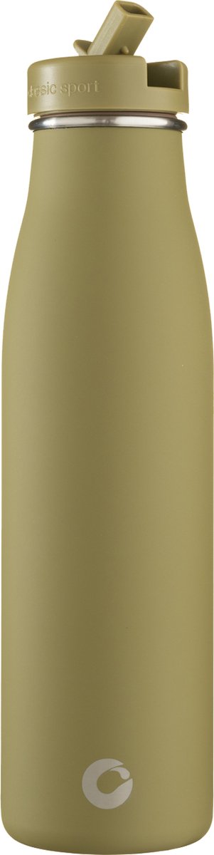 Evolution Ecobotl - 500ml - Mangrove - Waterfles - Drinkfles - Roestvrijstaal - Geïsoleerd - Sportdop met rietje - Duurzaam