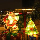 CNL Sight LED kerstverlichting(Willekeurige 2 led-zuignappen set) -verlichte kerstfiguren- Led Zuignap Venster Hanglampen- voor ramen/opgehangen-Kerst decoratie verlichting-Kerst Raamverlichting