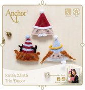 Anchor Kerstmis - haakpakket - DIY - Xmas Elf - Compleet haakpakket kerst - Rood