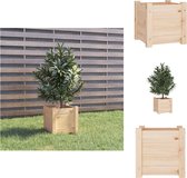 vidaXL Plantenbak - Massief grenenhout - 31 x 31 x 31 cm - Montage vereist - Bloempot