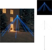 vidaXL Kerstboomverlichting - Watervalontwerp - 800 LEDs - Waterbestendig - Blauw - 5m hoog - Decoratieve kerstboom