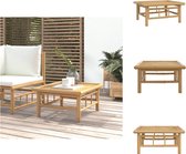 vidaXL Table de jardin en Bamboe - 65 x 55 x 30 cm - Durable - Pratique - Facile à nettoyer - Banc de jardin