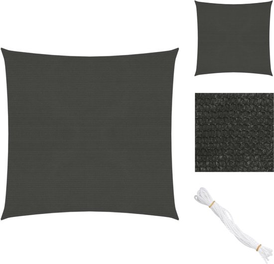 vidaXL Zonnezeil 160 g/m² rechthoekig 3,5x5 m HDPE terracottakleurig