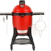 Bol.com Kamado Joe Classic 3 - Houtskoolbarbecue met onderstel en zijtafels - Geleverd met zak houtskool en aanmaakhoutkrullen -... aanbieding