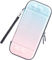 Livano Case Geschikt Voor Nintendo Switch - Hoes - Beschermhoes - Accessoires - Blauw/Roze