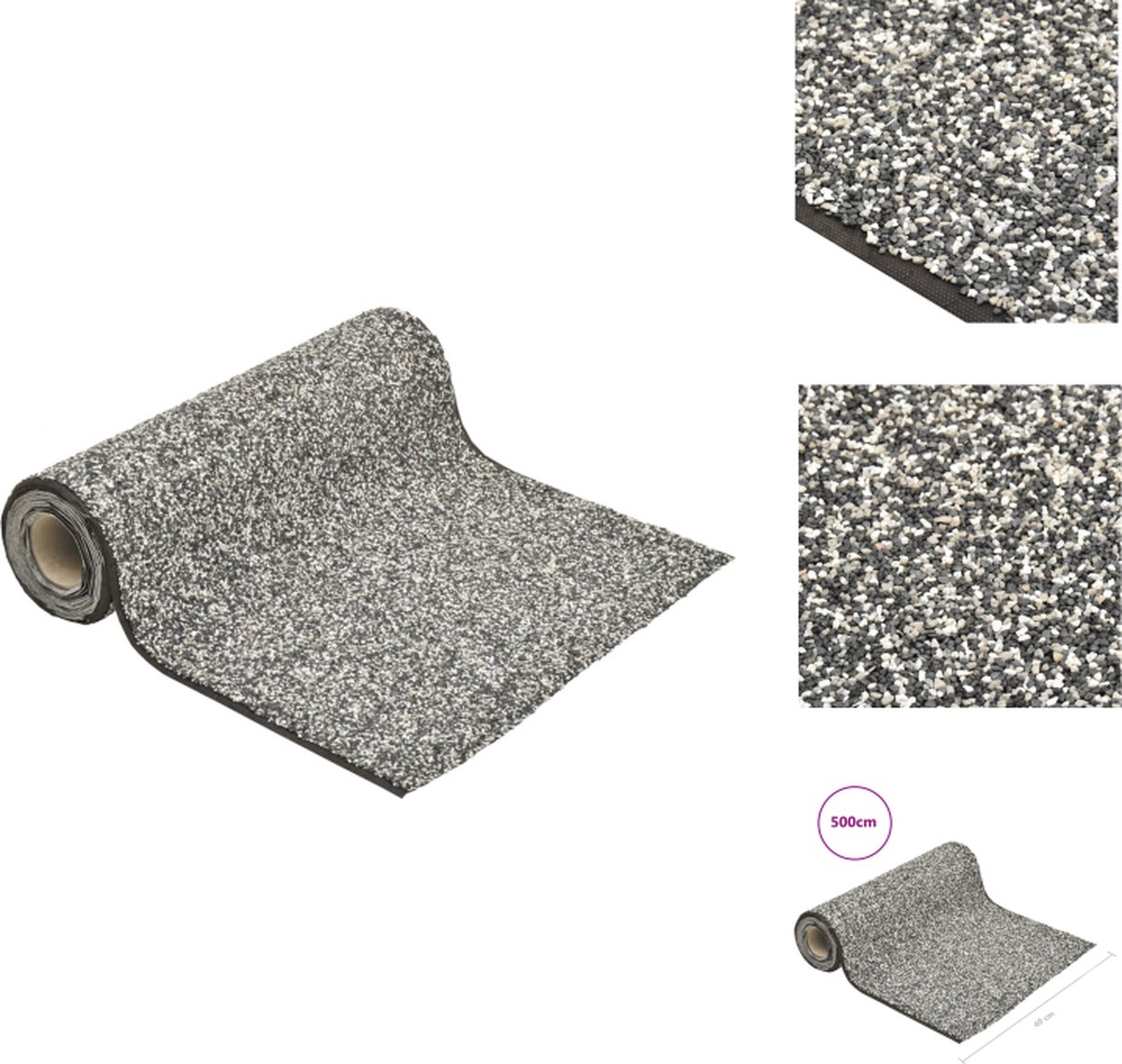 VidaXL grindfolie 500 x 40 cm grijze nonwoven PP-fleece en drinkwaterveilige lijm Fontein