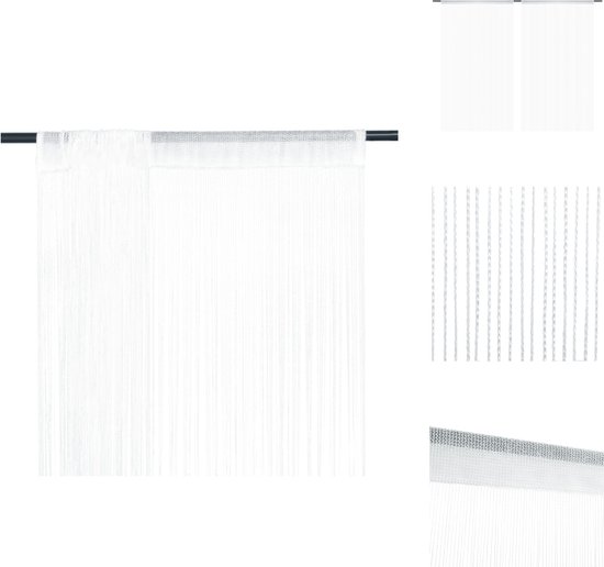 vidaXL Vliegengordijn Praktisch - 100x250 cm - Polyester - Gordijn
