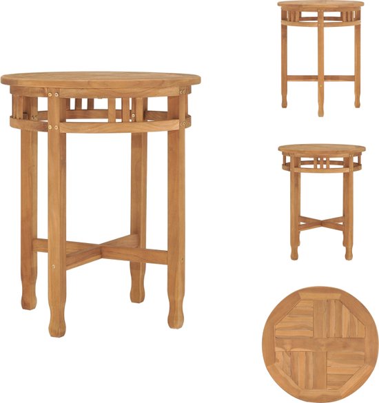 vidaXL Balkontafel 60x40 cm staal zwart - Tuintafels