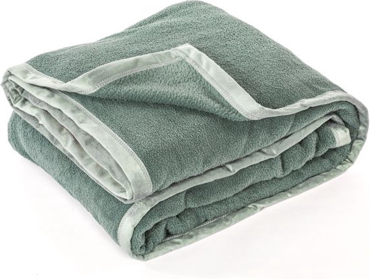 Tiseco HOME STUDIO - Plaid - LAMIS - 220x240 cm - Saliegroen