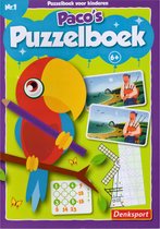 Denksport Puzzelboek Voor Kinderen Nr.1 Paco's Puzzelboek 6+ Jaar