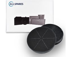 AllSpares Koolstoffilter (2st.) voor afzuigkappen geschikt voor Bosch Siemens 748732 - 748733 en Faber 1120157240