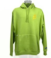 Nike Double Logo Sportswear Essentials+ Fleece Hoodie (Futura Green) - Maat L