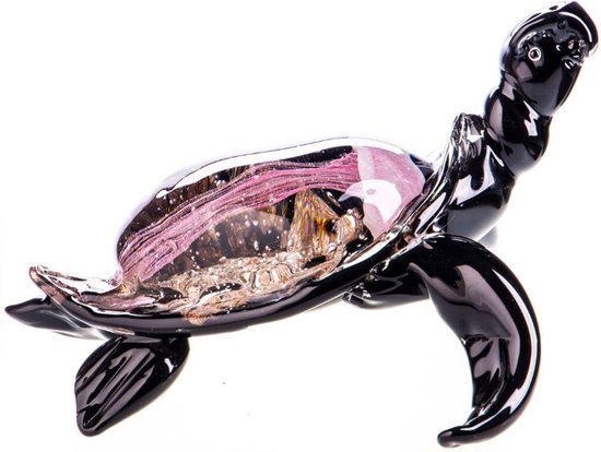 AL - Glaswerk - Schildpad met Kwal - 27 x 26 cm