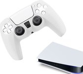 Gadgetpoint | Siliconen Game Controller(s) Hoesjes | Performance Antislip Skin Beschermhoes | Softcover Grip Case | Accessoires geschikt voor Playstation 5 - PS5 | Grip Transparant