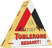 Toblerone chocolade geschenkdoos met opschrift "Bedankt!" - Toblerone Mini Chocolademix - 248g